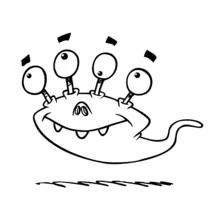 Extranjero - Dibujos para colorear gratis