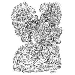 Fénix - Dibujos para colorear gratis