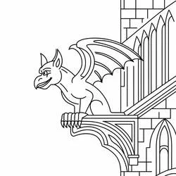 gárgola - Dibujos para colorear gratis