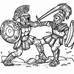 Gladiador - Dibujos para colorear gratis