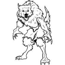 Hombre Lobo - Dibujos para colorear gratis