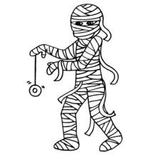 Momia - Dibujos para colorear gratis