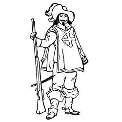 Mosquetero - Dibujos para colorear gratis