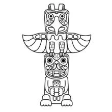 Nativo Americano - Dibujos para colorear gratis