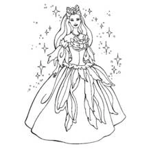 Princesa - Dibujos para colorear gratis