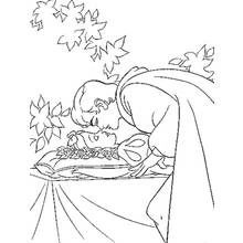 Dibujo de Príncipe besando a Blancanieves para colorear Dibujo de Príncipe besando a Blancanieves para colorear