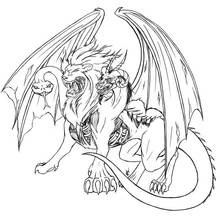 Quimera - Dibujos para colorear gratis