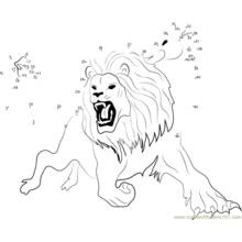 Dibujo de Quimera rugiendo con cuerpo de león para colorear Dibujo de Quimera rugiendo con cuerpo de león para colorear