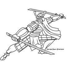 Samurai - Dibujos para colorear gratis