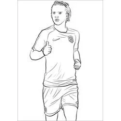 Dibujo de Antoine Griezmann haciendo un gesto de pulgar arriba para colorear