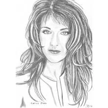 Celine Dion - Dibujos para colorear gratis