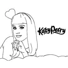 Katy Perry - Dibujos para colorear gratis