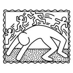 Keith Haring - Dibujos para colorear gratis