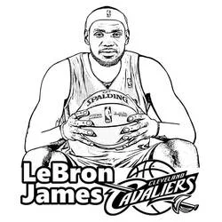 LeBron James - Dibujos para colorear gratis