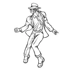 Michael Jackson - Dibujos para colorear gratis