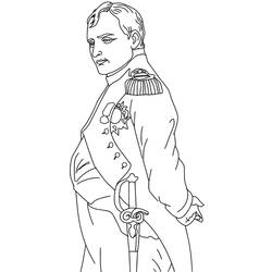 Napoleón Bonaparte - Dibujos para colorear gratis