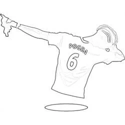 Paul Pogba - Dibujos para colorear gratis