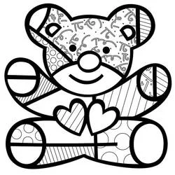 Romero Britto - Dibujos para colorear gratis