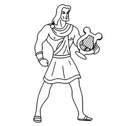 Apolo - Dibujos para colorear gratis