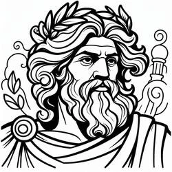 Zeus - Dibujos para colorear gratis