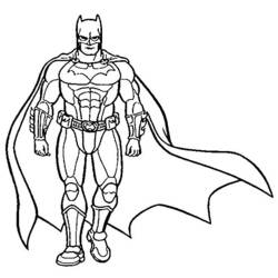 Dibujo de Batman caminando para colorear Dibujo de Batman caminando para colorear