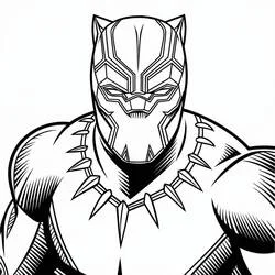Black Panther - Dibujos para colorear gratis