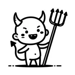 Diablo - Dibujos para colorear gratis