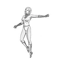 Mujer Invisible - Dibujos para colorear gratis