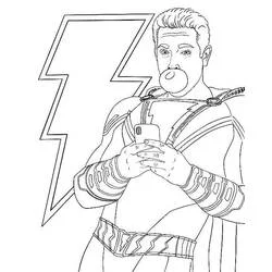 Shazam - Dibujos para colorear gratis