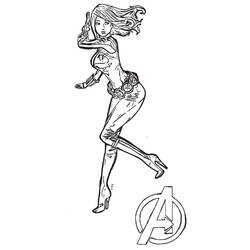 Viuda Negra - Dibujos para colorear gratis