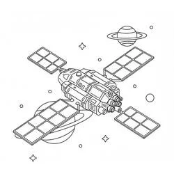 Nave espacial - Dibujos para colorear gratis