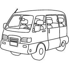 Dibujo de Autobús visto de lado para colorear