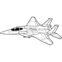 Aviones de Guerra - Dibujos para colorear gratis