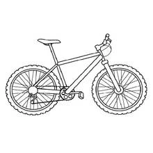 Dibujo de Bicicleta vista de perfil para colorear