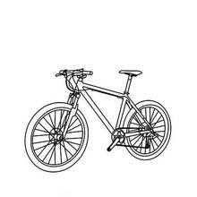 Dibujo de Bicicleta utilitaria con ruedas de radios para colorear