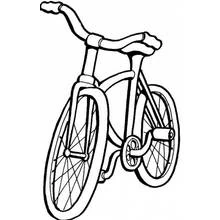 Dibujo de Bicicleta de manillar ancho para colorear