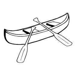 Bote Pequeño / Canoa - Dibujos para colorear gratis