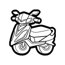 Ciclomotor - Dibujos para colorear gratis