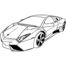 Coche Deportivo / Tuning - Dibujos para colorear gratis