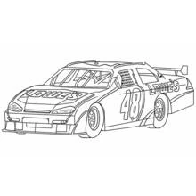 Dibujo de Coche de stock-car número 48 para colorear