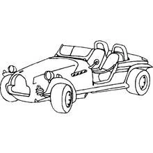 Dibujo de Coche deportivo descapotable para colorear