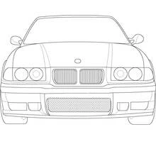 Dibujo de Coche visto de frente para colorear