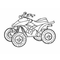 Cuatriciclo - Dibujos para colorear gratis
