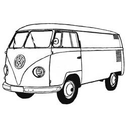 Furgoneta - Dibujos para colorear gratis