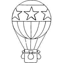Globo Aerostático - Dibujos para colorear gratis