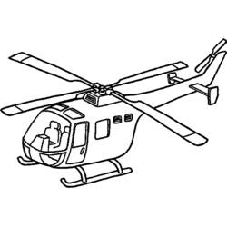 Helicóptero - Dibujos para colorear gratis