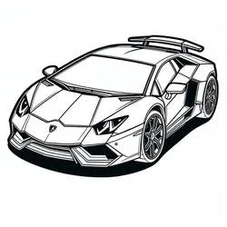 Lamborghini - Dibujos para colorear gratis