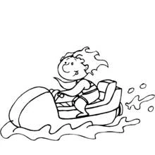 Moto de Agua - Dibujos para colorear gratis