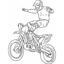 Motocross - Dibujos para colorear gratis