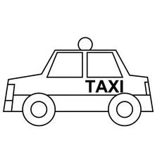 Taxi - Dibujos para colorear gratis